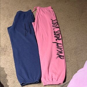 PINK Victoria's Secret Pink and Blue Joggers